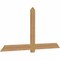 Ekena Millwork Eugene Smooth Timber Gable Bracket, Western Red Cedar, 84"W x 42"H x 1 1/2"D x 5 1/2"F, 12/12 Pitch GBW084X42X0206EUG00SWR - alternate 3